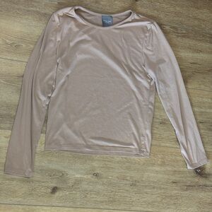 Olivia Rae Long Sleeve Top - Soft Tan